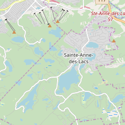 Map of Mont Sainte-Anne