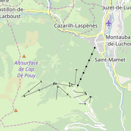 Map of Luchon - Superbagnères