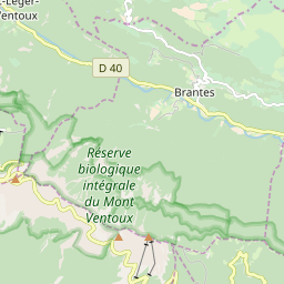 Map of Mont Ventoux