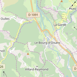 Map of Alpe d'Huez