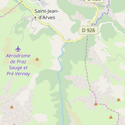 Map of St Jean d'Arves