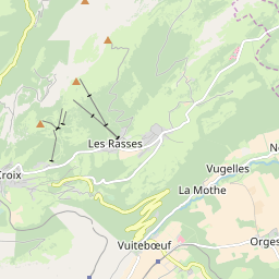 Map of Sainte - Croix / Les Rasses