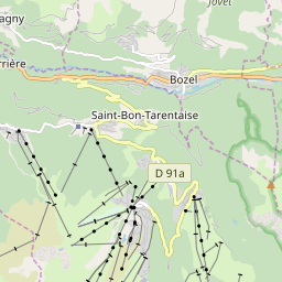 Map of Courchevel