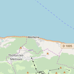 Map of Thollon-les-Mémises