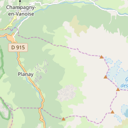 Map of Champagny en Vanoise