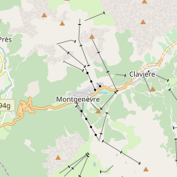 Map of Montgenèvre