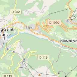 Map of La Rosière