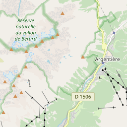 Map of Argentière