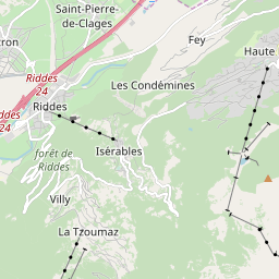 Map of La Tzoumaz