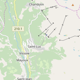 Map of Sierre-Anniviers
