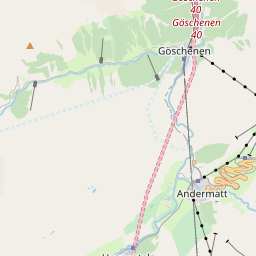 Map of Andermatt