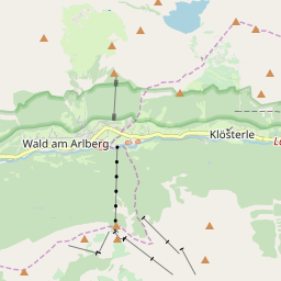 Map of Sonnenkopf-Klostertal