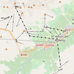 Map of St. Anton am Arlberg