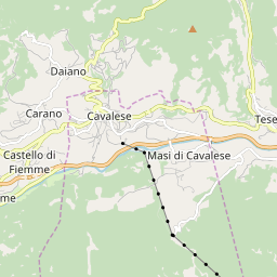 Map of Cavalese
