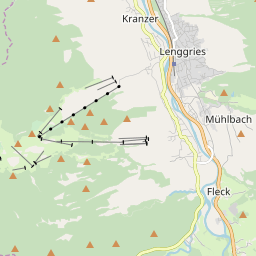 Map of Lenggries / Brauneck