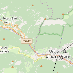 Map of St Ulrich / Ortisei