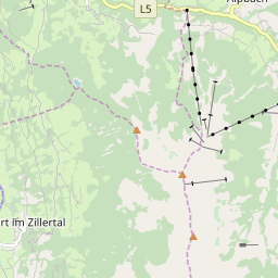 Map of Zillertal