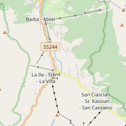Map of San Cassiano