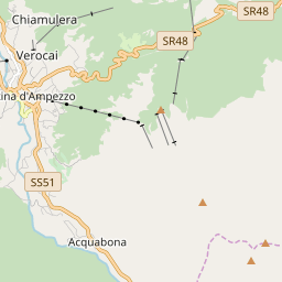 Map of Cortina d`Ampezzo