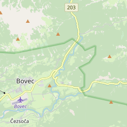 Map of Bovec