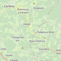Map of Cerkno
