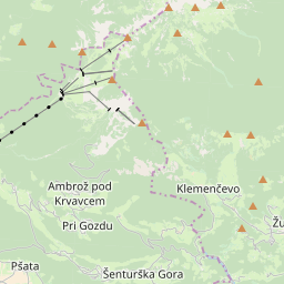 Map of Krvavec