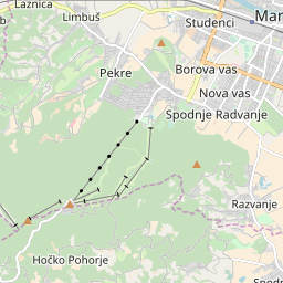 Map of Mariborsko Pohorje
