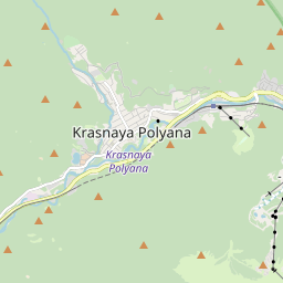 Map of Krasnaya Polyana