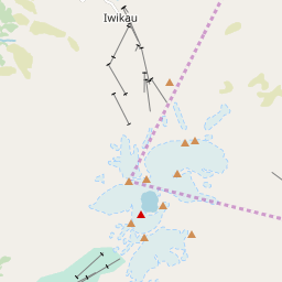 Map of Mount Ruapehu