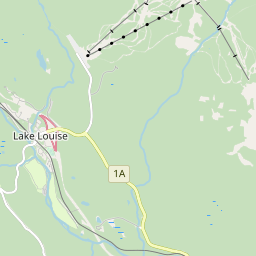 Map of Lake Louise