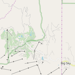 Map of Big Sky